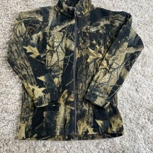 Columbia Camouflage Zip-Up Jacket Large